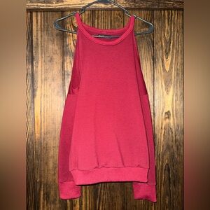 Elegant cold shoulder Crimson Blouse